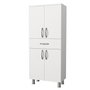 Hanah Home Arizona 4 Kapak Armario de Baño Blanco 59.4x140x31.5 cm